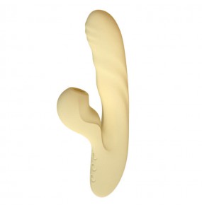 USA SVAKOM - Zelda Thrusting Sucking Heating Vibration Massage (Chargeable - Yellow)